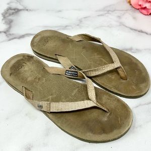 UGGS AUSTRALIA “Ally II” Distressed Thong Flip Flops